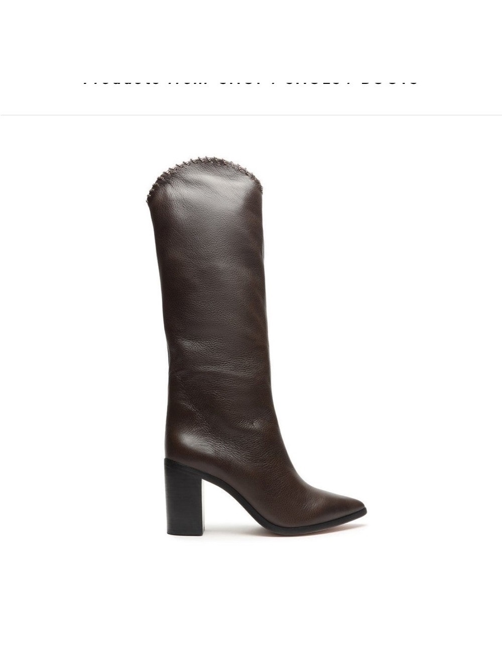 Schutz Vary Brown Leather Boot - Picture 2 of 5
